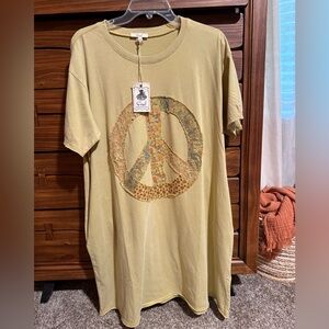 Easel T-shirt Dress with Pockets